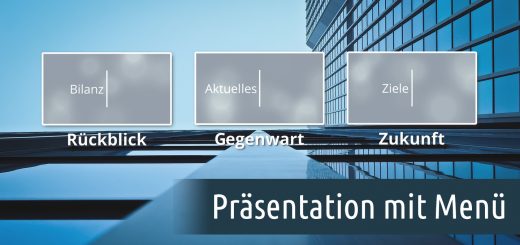 Präsentation mit Menü